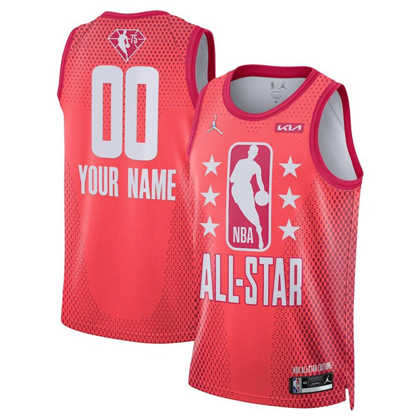 Men's 2022 All-Star Active Player Custom Maroon Stitched Basketball Jersey Men's 2022 All-Star Active Player Custom Maroon Stitched Basketball Jersey